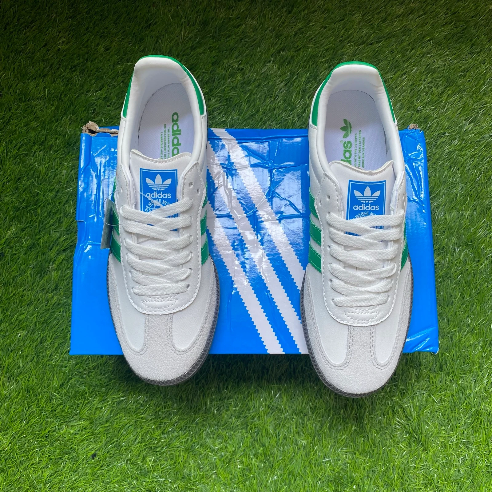 Adidas Samba OG Brancas Verdes | Tamanho 39 | Novas | Com Caixa – photo 2
